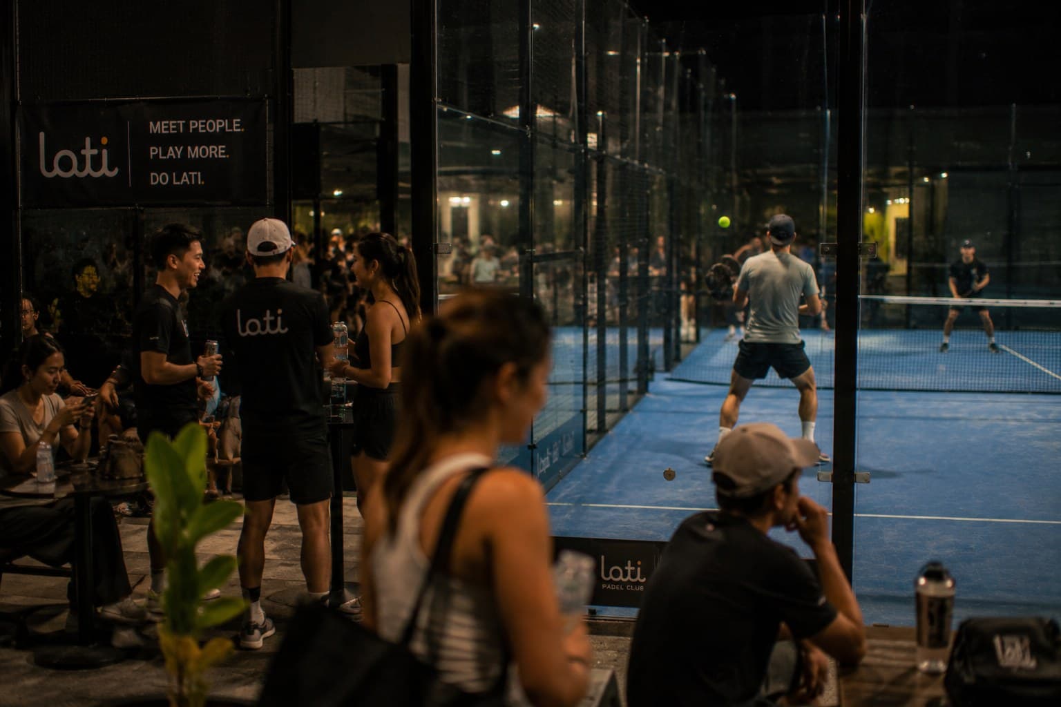 Padel at a Lati game in Melbourne