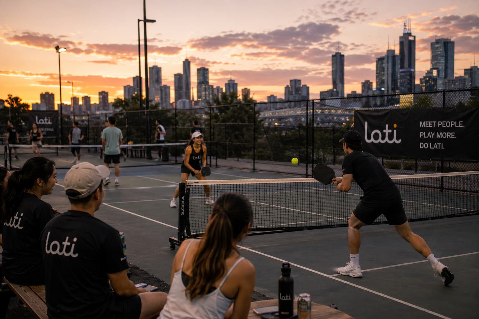 Pickleball at a Lati game in Melbourne